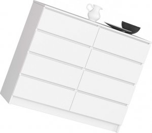 Nore Komoda NORE K140 su 8-iais stalčiais, balta 13