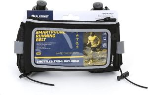 Platinet Pas do biegania z oknem na smartfona i dwiema butelkami na wodę 2