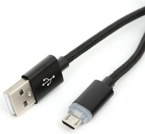 Kabel USB Omega USB-A - microUSB 1 m Czarny (OUAMFMB) 3