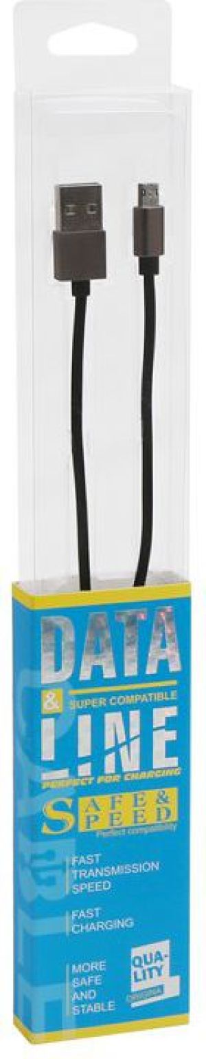 Kabel USB Platinet USB-A - microUSB 1 m Czarny (PUCRP1B) 3