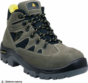 Delta Plus Buty z weluru skórzanego podeszwa z dwuwarstwowego PU podnosek i wkładka kompozytowe kol.zielono-czarny roz.47 PIED AURI3SPVN47 1