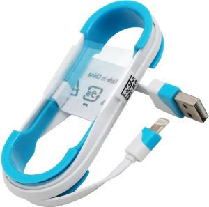 Kabel USB Omega USB LIGHTNING FLAT CABLE 1M BLUE 1