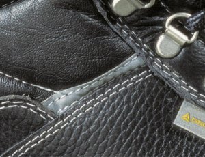 Delta Plus Trzewiki ze skórzanego kruponu barwionego kolor czarny rozmiar 43 SAUL2S3NO43 5