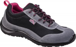 Delta Plus Półbuty z dwoiny skórzanej welur i mesh kolor granatowy rozmiar 43 COMOSPBL43 3