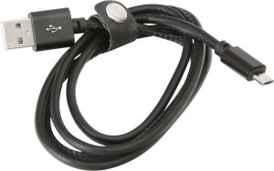 Kabel USB Platinet USB-A - microUSB 1 m Czarny (PUCL1B) 1