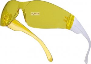 Delta Plus Okulary ochronne z poliwęglanu żółte UV400 BRAVA2 YELLOW BRAV2JA 1
