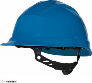 Delta Plus Hełm budowlany z polipropylenu z regulacją obwódu głowy od 53 do 63 cm kolor pomarańczowy rozmiar REGULOWANY TETE QUARUP3OR 5