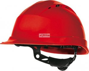 Delta Plus Hełm ochronny budowlany wentylowany z polipropylenu obwód głowy od 53 do 63 cm kolor niebieski rozmiar REGULOWANY TETE QUARUP4BL 5
