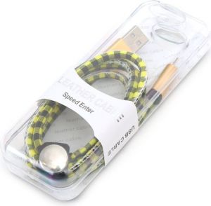 Kabel USB Platinet USB-A - microUSB 1 m Żółty (PUCLC1Y) 2