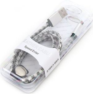 Kabel USB Platinet USB-A - microUSB 1 m Biały (PUCLC1W) 2