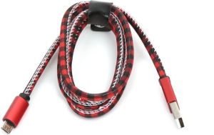 Kabel USB Platinet USB-A - microUSB 1 m Czerwony (PUCLC1R) 1