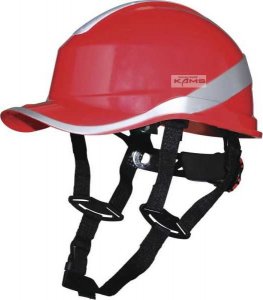 Delta Plus Hełm budowlany z ABS o kształcie czapeczki baseball 2 możliwości regulacji kol.czerwony fluo roz.REGULOWANY TETE DIAM5UPROFLL 4