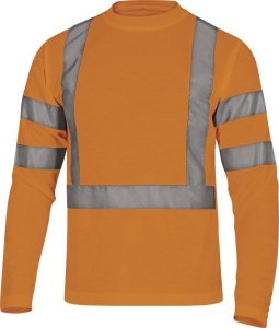 Delta Plus Odblaskowa koszulka długi rękaw Pika 100% poliester 235 G/M2kolor pomarańczowy rozmiar XL STARORXG 3