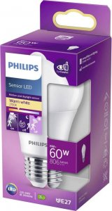 Philips Żarówka LED LED Sensor 60W A60 E27 WW FR ND 1SRT4 929002058731 4