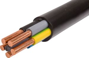 Elektrokabel Kabel przewód prądowy ziemny YKY 1kV 5x6mm2 1
