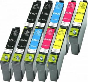 Tusz Epson 10x Tusz Do Epson T1631-1634 T01631-01634 14/10ml CMYK 1