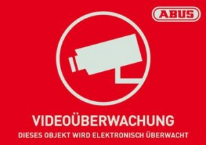 Abus Surveillance Abus Warning Sticker CCTV - AU1421 1
