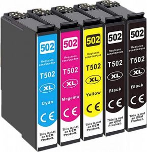 Tusz Epson 5x Tusz Do Epson 502XL 13/12ml CMYK 1