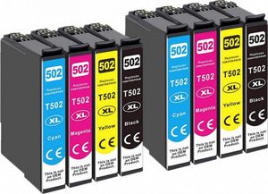 Tusz Epson 8x Tusz Do Epson 502XL 13/12ml CMYK 1