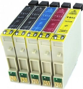 Tusz Epson 5x Tusz Do Epson T0611-0614 T611-614 14ml CMYK 1