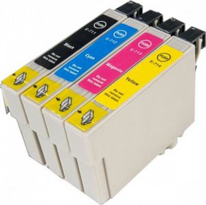 Tusz Epson 4x Tusz Do Epson T0711-0714 T711-714 14ml CMYK 1