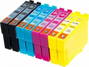 Tusz Epson 8x Tusz Do Epson T1291-1294 T01291-01294 15/12ml CMYK 1