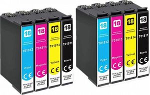 Tusz Epson 8x Tusz Do Epson T1811-1814 T01811-01814 14/10ml CMYK 1