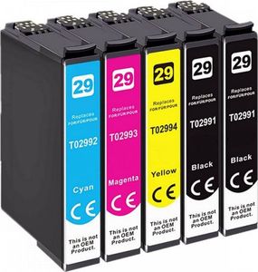 Tusz Epson 5x Tusz Do Epson T2991-2994 15ml CMYK 1