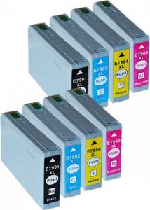 Tusz Epson 8x Tusz Do Epson T7901-7904 40/20ml CMYK 1