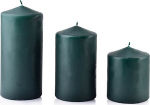 Art-Pol Świeca CLASSIC CANDLES Walec duży 8xh18cm zielona 1