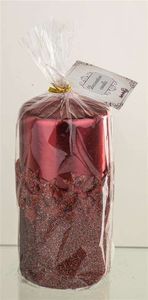 Art-Pol Pl Czerwony Świeca Ice Star Walec Średni 6