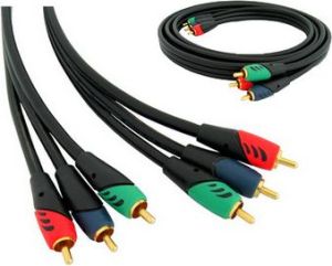 Kabel 4World Component Video 3RCA/3RCA pozłacany 2.0m 1