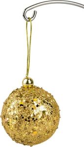 Dekoracja świąteczna Art-Pol Bombki choinkowe złote 3 szt wzór 2 2