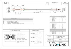 Kabel VivoLink 15m czarny (PROMJRCA15) 2