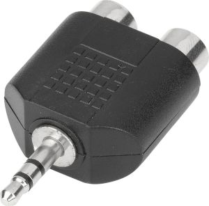 Adapter AV eStuff 2 RCA - mini jack Czarny (ES84528-BLACK) 1