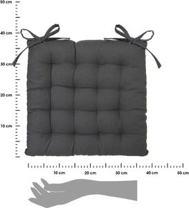 Halmar Poduszka na krzesło Elora ciemnoszara 3