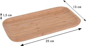 Art-Pol Patera bambusowa na przekąski 25x13 cm 3