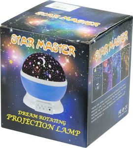 Atmosphera Lampka nocna projektor gwiazd 2w1 USB niebieska 4