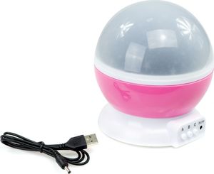 Atmosphera Lampka nocna projektor gwiazd 2w1 USB niebieska 6