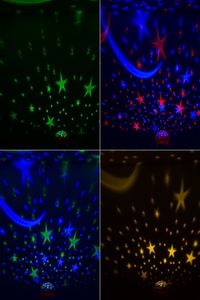 Atmosphera Lampka nocna projektor gwiazd 2w1 USB niebieska 8