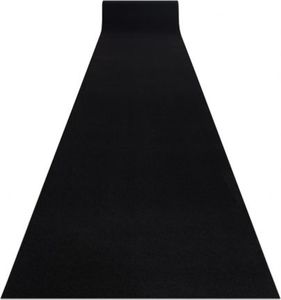 Dywany Łuszczów Chodnik RUMBA podgumowany, jednokolorowy czarny 60 cm, 60x100 cm 1