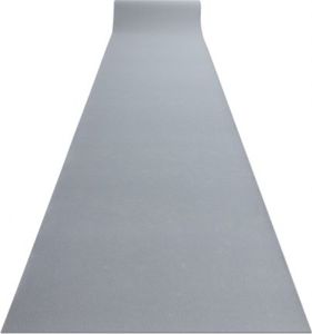 Dywany Łuszczów Chodnik RUMBA podgumowany, jednokolorowy szary 60 cm, 60x130 cm 1