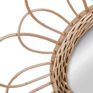 Atmosphera Wiklinowe lustro kwiat 38 cm 3