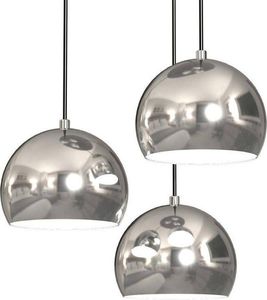 Lampa wisząca HowHomely Lampa wisząca Cool chrom potrójna połysk 2