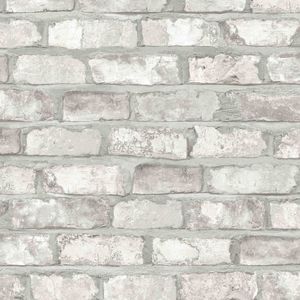 DUTCH WALLCOVERIN DUTCH WALLCOVERINGS Tapeta z motywem białej cegły, EW3104 1
