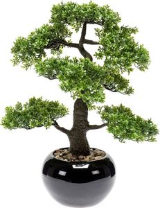 Emerald Emerald Sztuczny mini fikus bonsai, zielony, 47 cm, 420006 1