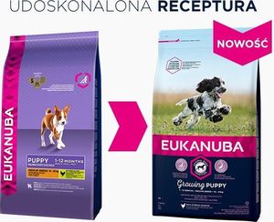 Eukanuba Eukanuba puppy&junior medium breed 15kg + niespodzianka dla psa GRATIS! 2