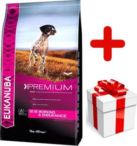 EUKANUBA Eukanuba performance working & endurance 15kg + niespodzianka dla psa GRATIS! 1