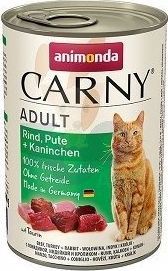 Animonda ANIMONDA Cat Carny Adult smak: wołowina, indyk i królik 12 x 400g 1