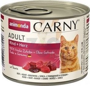 Animonda ANIMONDA Cat Carny Adult smak: wołowina i serca 6 x 200g 1